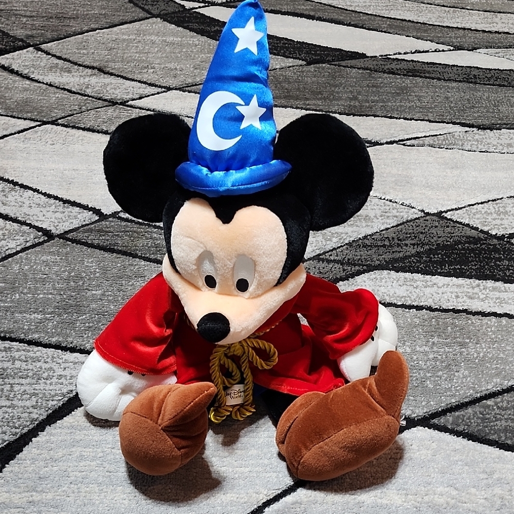 WALT DISNEY WORLD SORCERER MICKEY MOUSE PLUSH FANTASIA COLLECTION